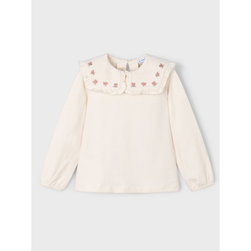 Mayoral Girls’ Ruffled Collar Top