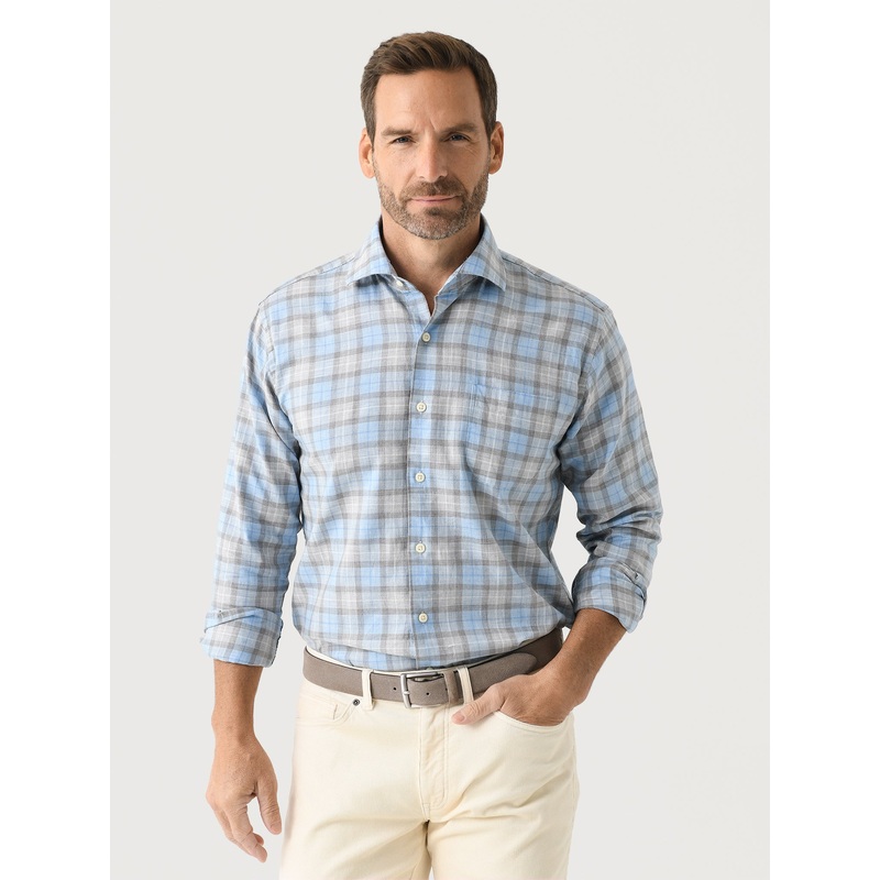 Peter Millar Crown Men’s Langley Summer Soft Cotton Sport Shirt