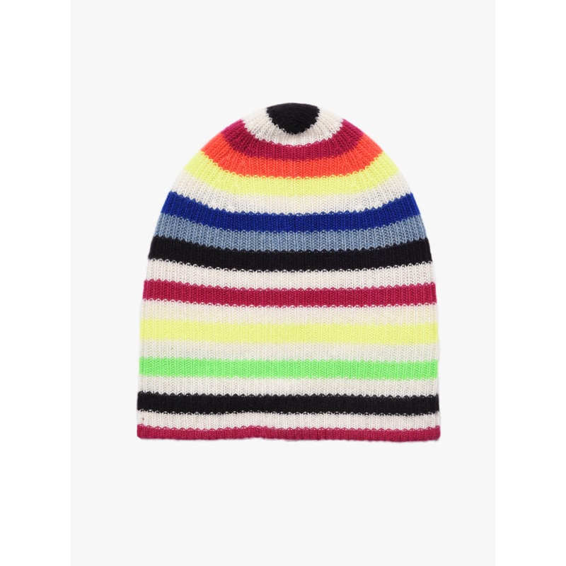 White + Warren Striped Beanie|O/S|NEON COMBO