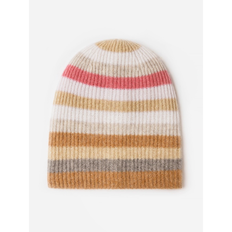White + Warren Women’s Cashmere Striped Beanie