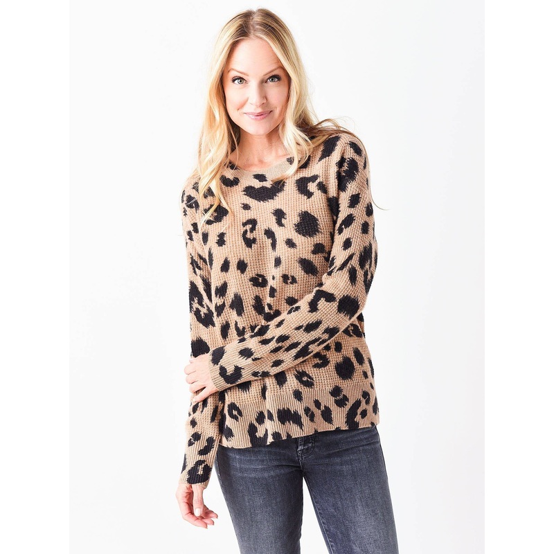 White + Warren Women’s Cashmere Waffle Sweatshirt