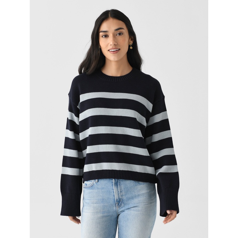 White + Warren Women’s Organic Cotton Easy Crewneck