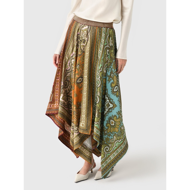 Alemais Women’s Clemenza Spliced Scarf Silk Skirt