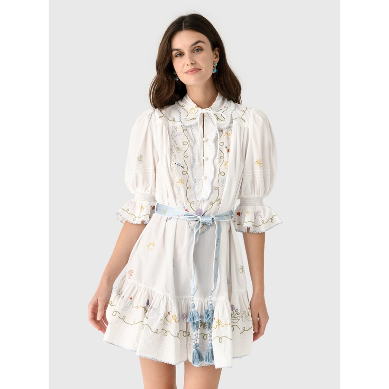 Alemais Women’s Giulia Embroidered Mini Dress