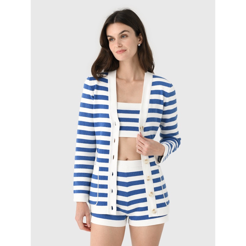 Posse Women’s Ari Cardigan|XS|S|M|L|BLUE STRIPE