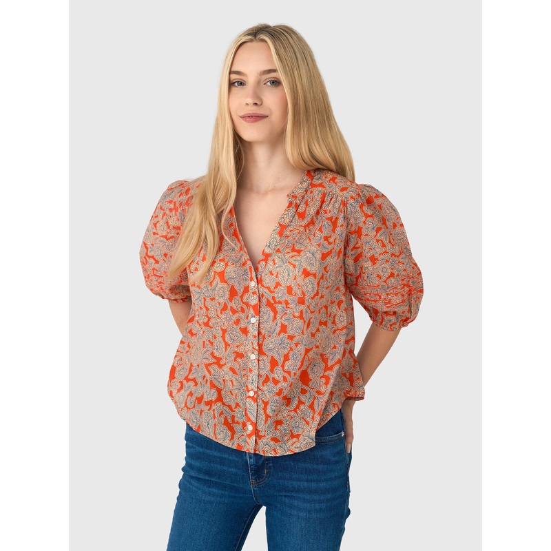 Trovata Women’s Loren Blouse|XS|S|M|L|VERMILLION VINE