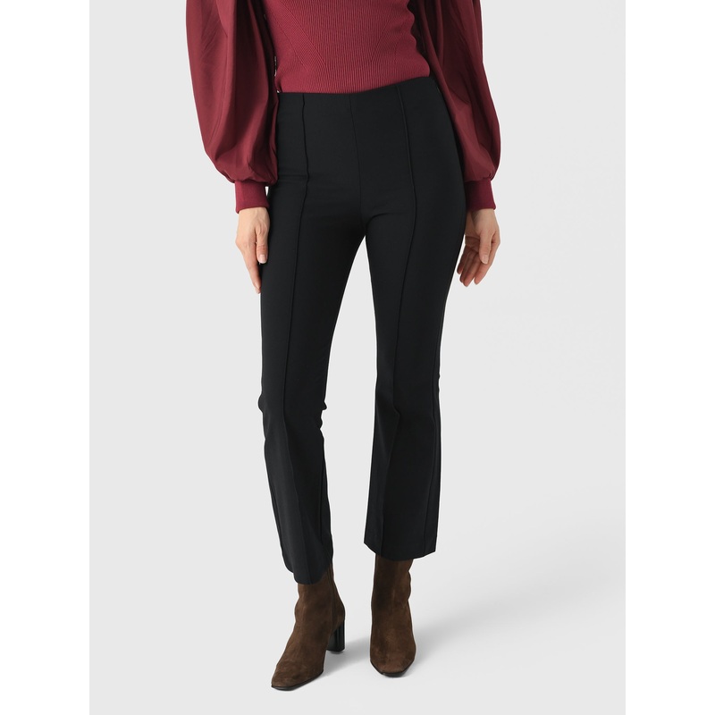 Vince Women’s Mid-Rise Pintuck Crop Flare Pant