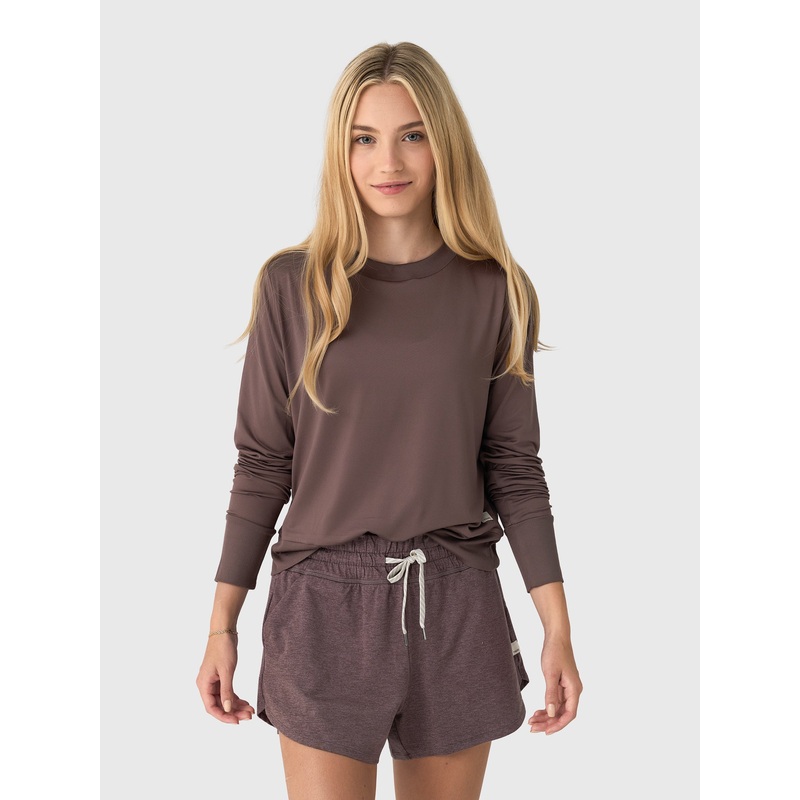 Vuori Women’s Daydream Crew|XS|S|M|L|XL|HUCKLEBERRY|LAVENDER MIST HEATHER|LIGHT HEATHER GREY|MARSH HEATHER|SMOKE BLUE HEATHER|SOFY SKY HEATHER|SPEARMINT HEATHER|WHITE