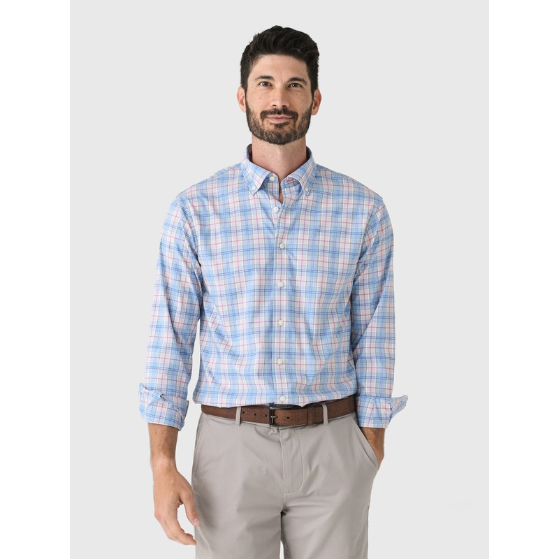 Johnnie-O Men’s Lanes Everyday Performance Button-Down Shirt