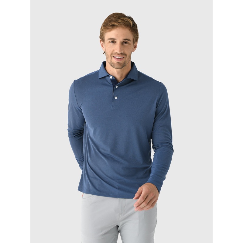 KJUS Men’s Fairway Long Sleeve Polo
