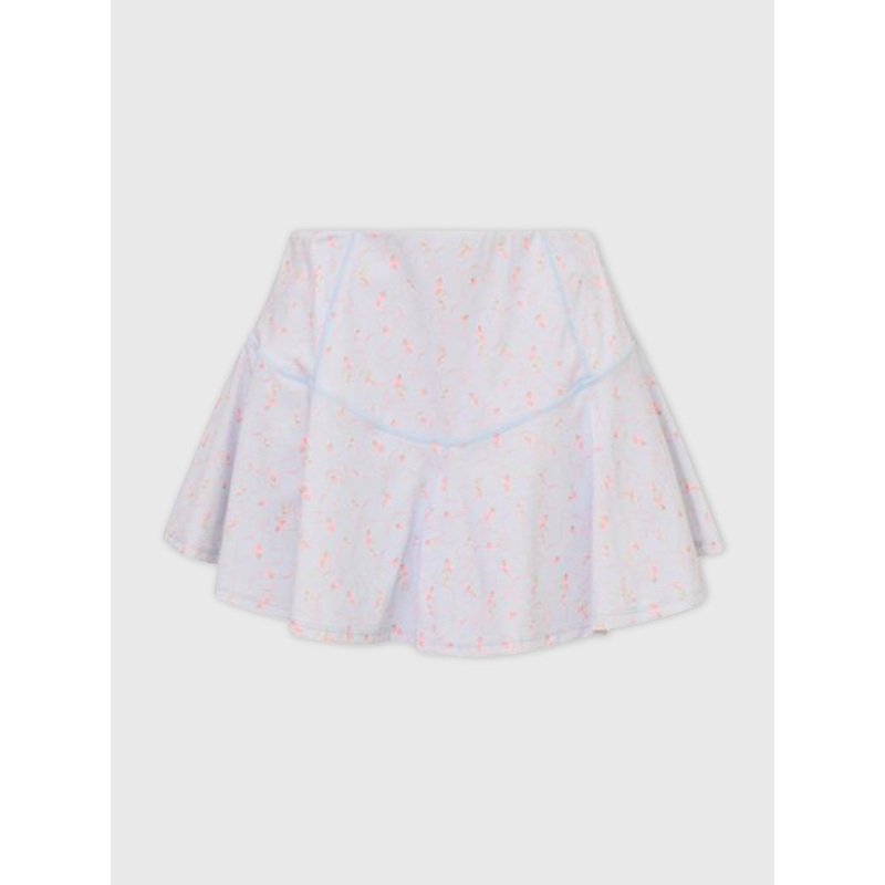 LoveShackFancy Women’s Livetta Blue Floral Active Skirt