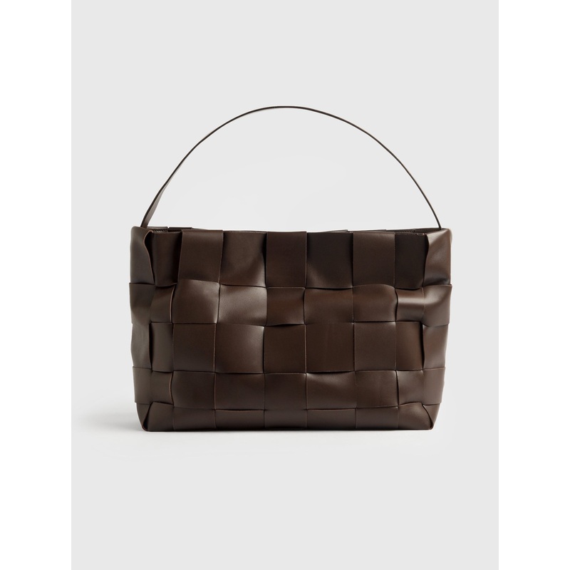 St. Agni Woven Large Tote|O/S|CHOCOLATE