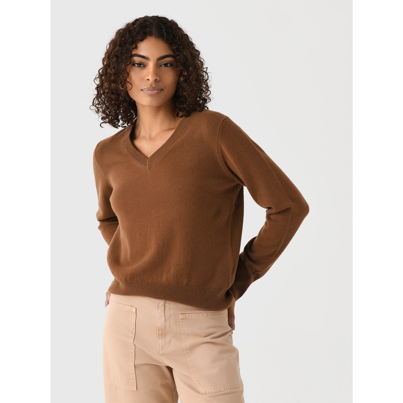 Vince Women’s Cashmere Casual V-Neck Sweater