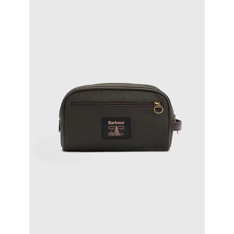 Barbour Wax Washbag|O/S|OLIVE/BEACON