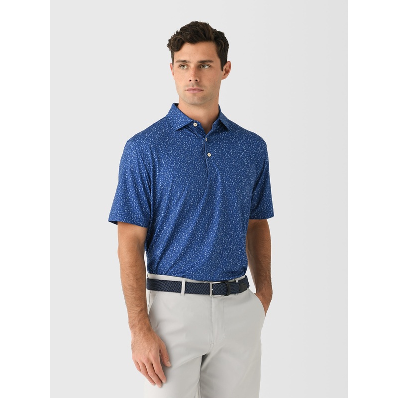 Peter Millar Crown Sport Men’s Outlaw Performance Jersey Polo