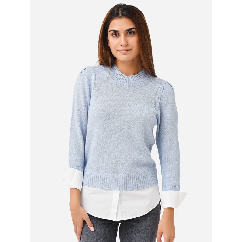 Brochu Walker Women’s Eton Layered Crew Looker Sweater