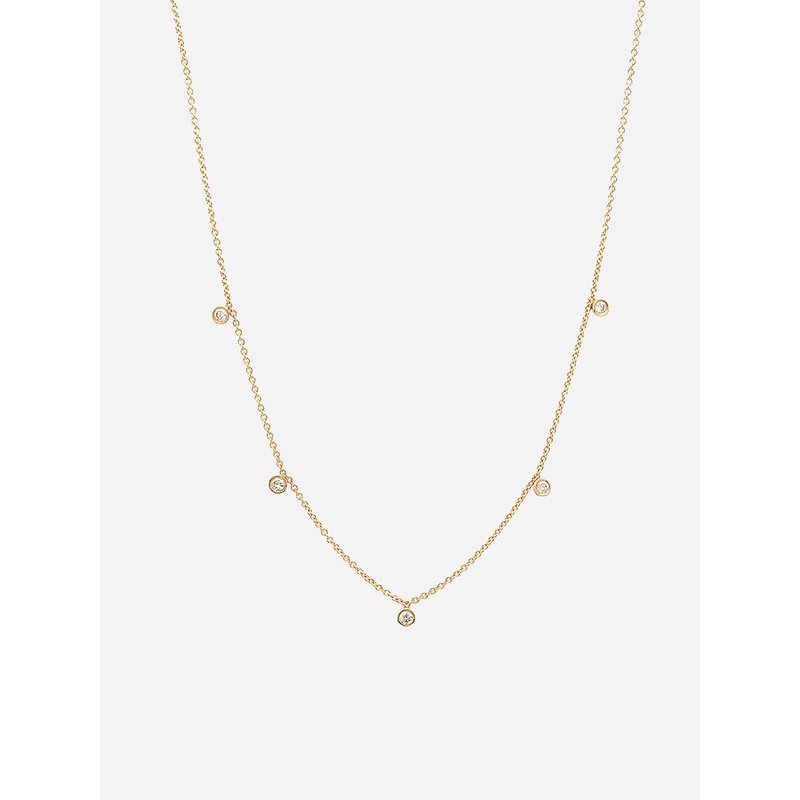 Bychari Women’s Five Diamond Necklace