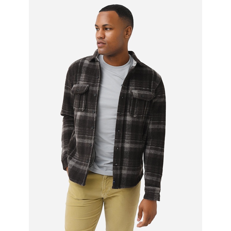 Johnnie-O Men’s Stalone Fleece Shirt Jacket