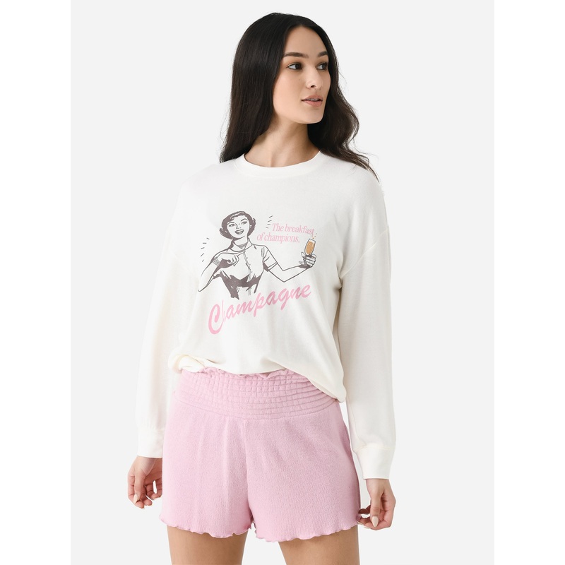 Z Supply Women’s Relaxed Champagne Sweatshirt