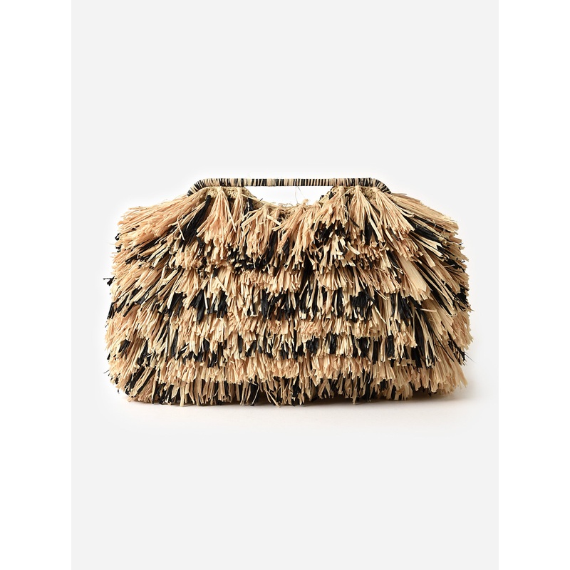 AJE Accord Fringe Frame Clutch