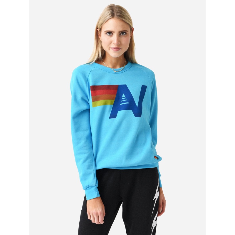 Aviator Nation Women’s Lightweight Logo Crew Sweatshirt