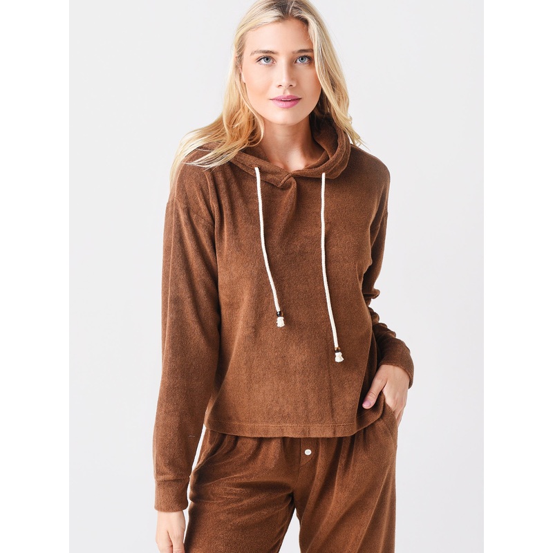 DONNI. Women’s Terry Gem Hoodie