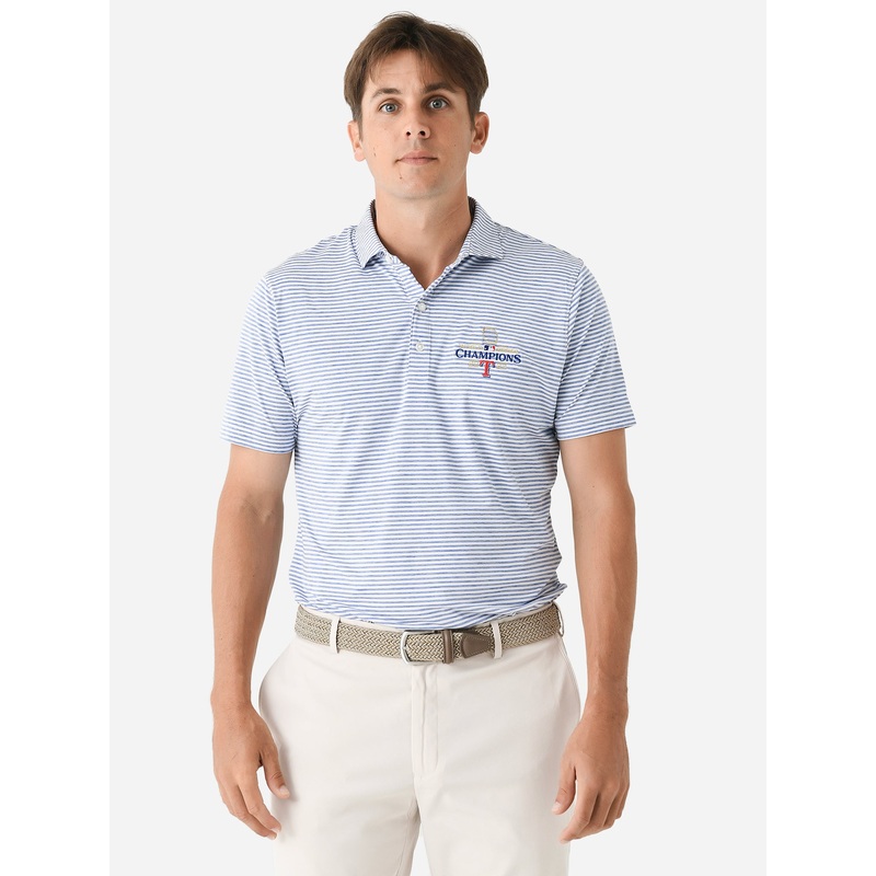 Johnnie-O Men’s Texas Rangers World Series Seymour Polo