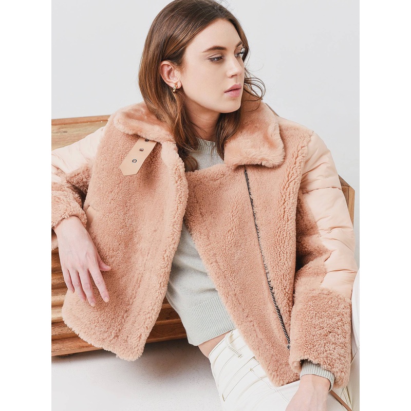 Shoreditch Ski Club Women’s Lena Shearling Puffer Jacket