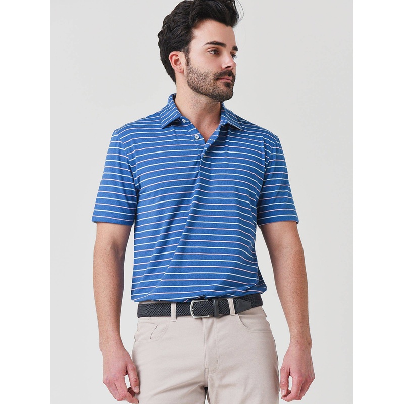 Southern Tide Men’s Breaker Stripe Ryder Performance Polo