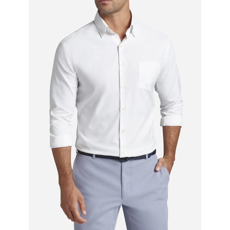 Peter Millar Crown Sport Men’s Collins Performance Oxford Sport Shirt