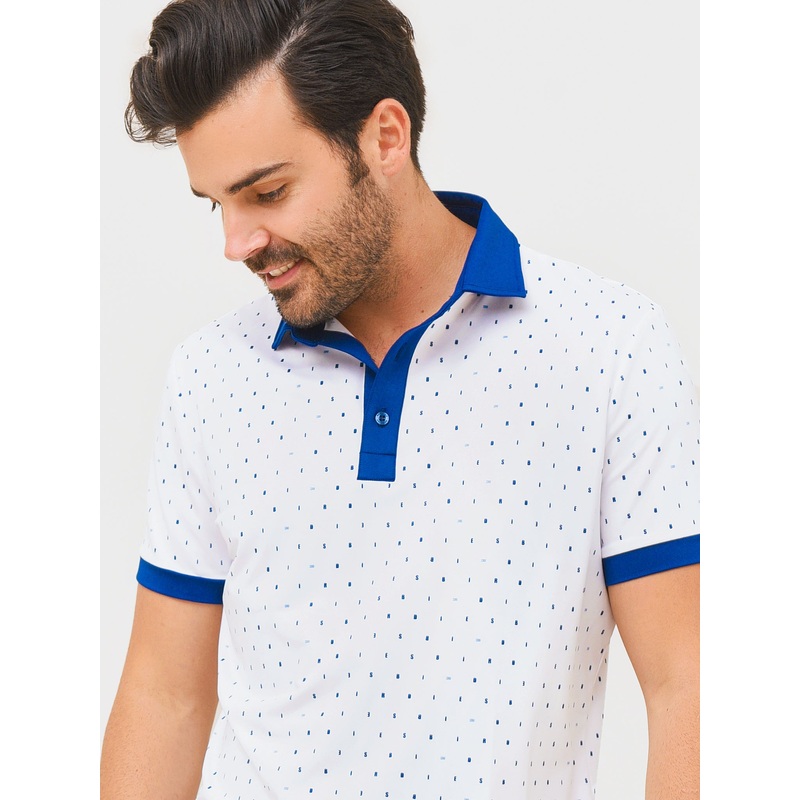 Redvanly Men’s Birdies Polo|M|BRIGHT WHITE