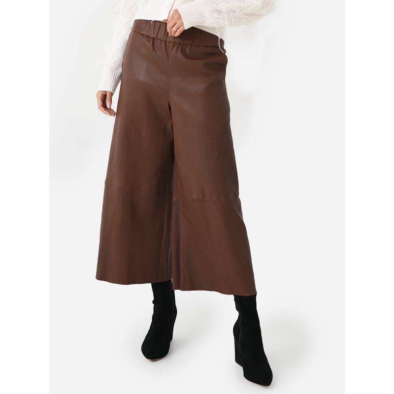 SPRWMN Women’s Leather Culotte Pant