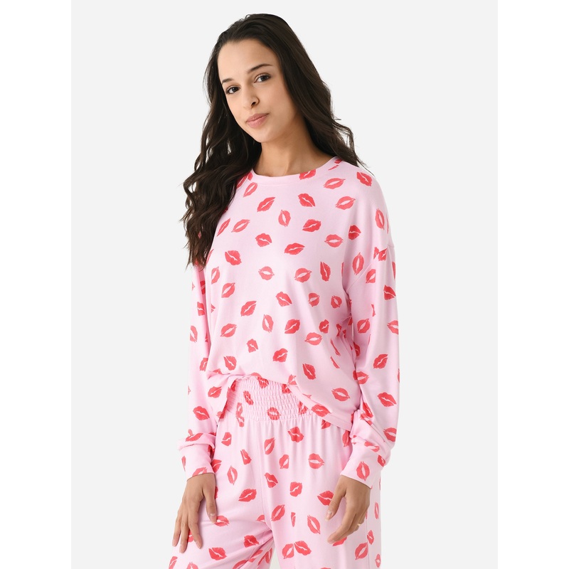 Z Supply Women’s Pucker Up Kisses Long Sleeve Top