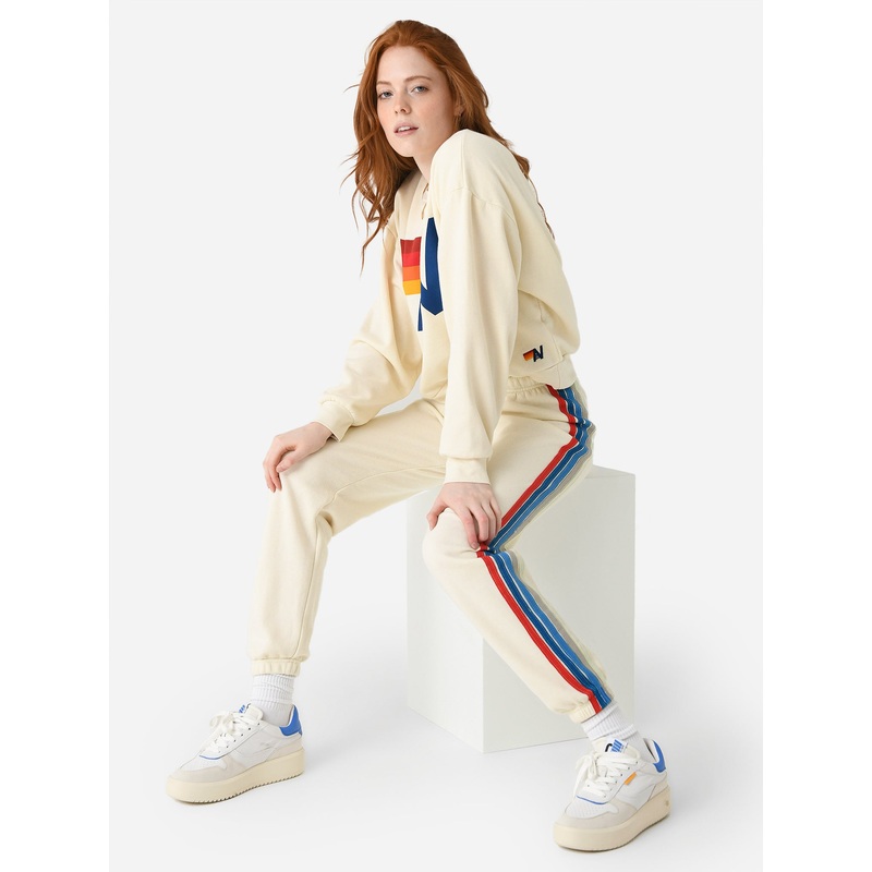Aviator Nation Women’s Logo Relaxed Crew Sweatshirt