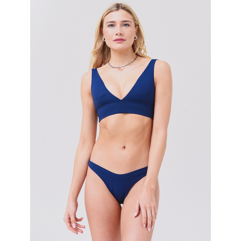 Maaji Women’s Indigo Blue Paradisus Long Line Triangle Bikini Top