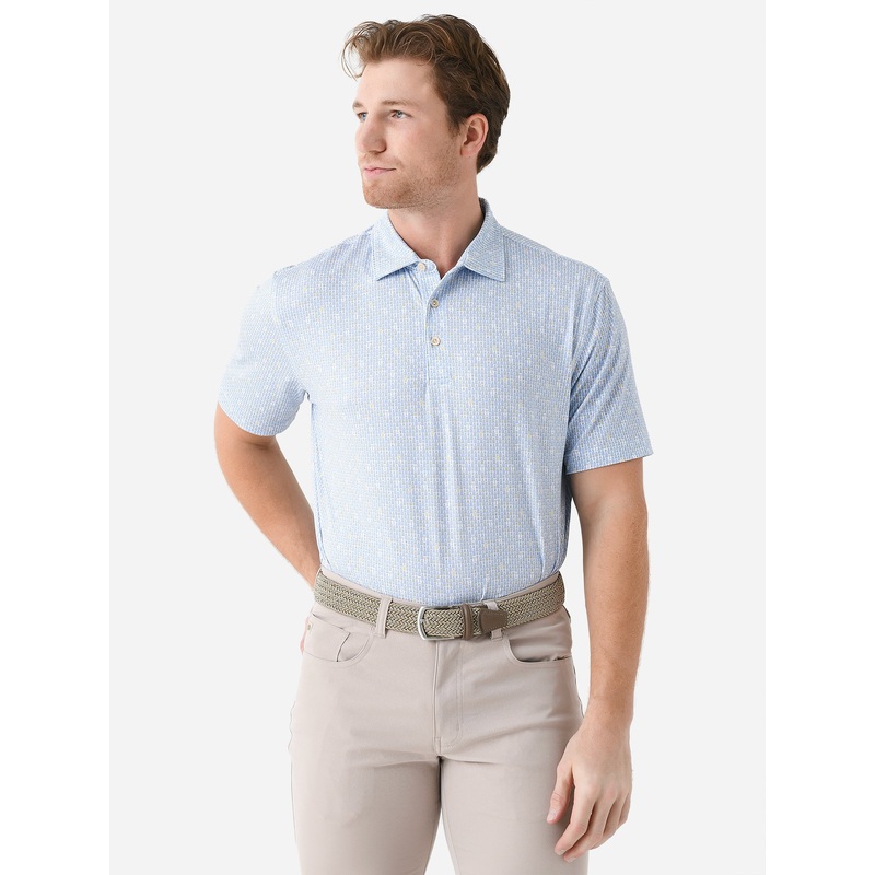 Peter Millar Crown Sport Men’s Raise The Bar Performance Jersey Polo