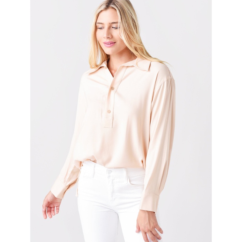Vince Women’s Shaped Collar Polo