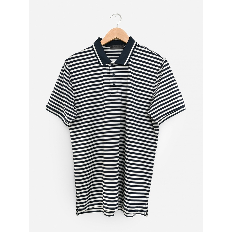 G/FORE Men’s Weekend Perforated Stripe Tech Jersey Polo