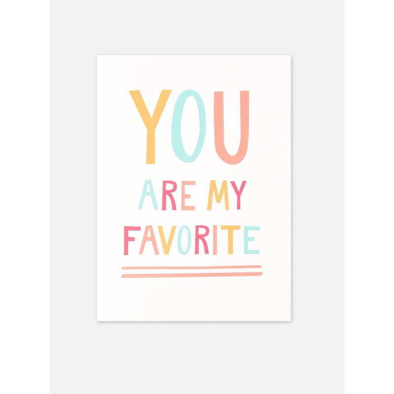 Graphic Anthology My Favorite Card
