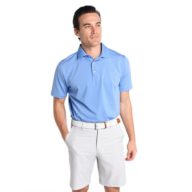 Peter Millar Men’s Halford Stripe Stretch Jersey Polo