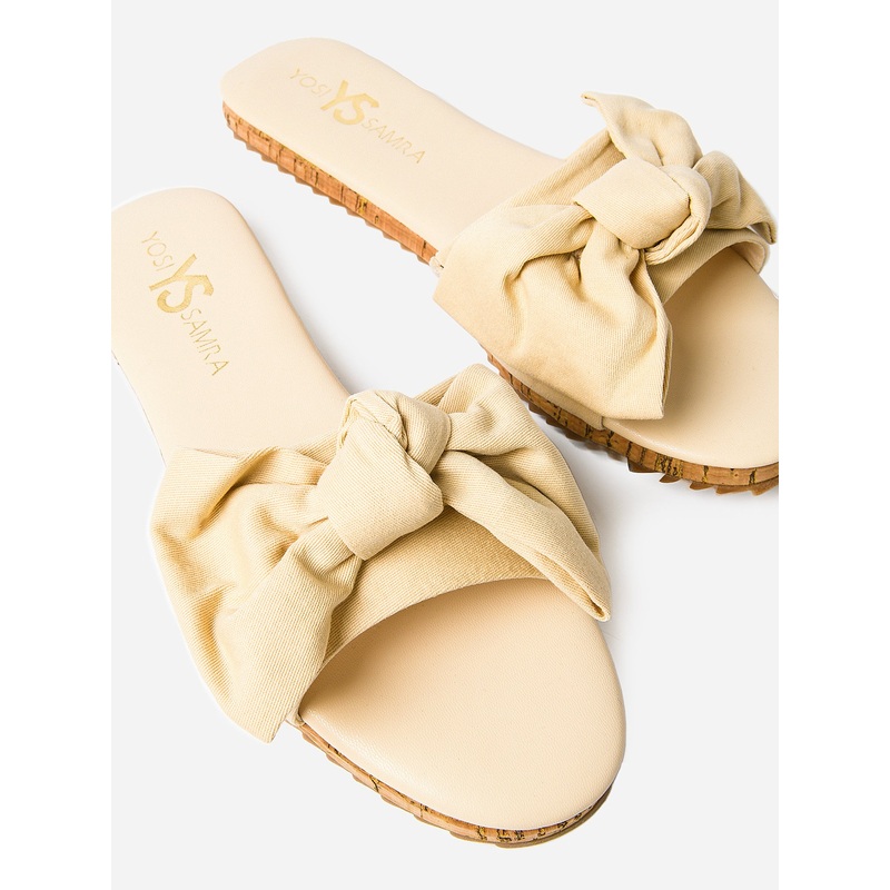 Yosi Samra Women’s Mila Bow Slide