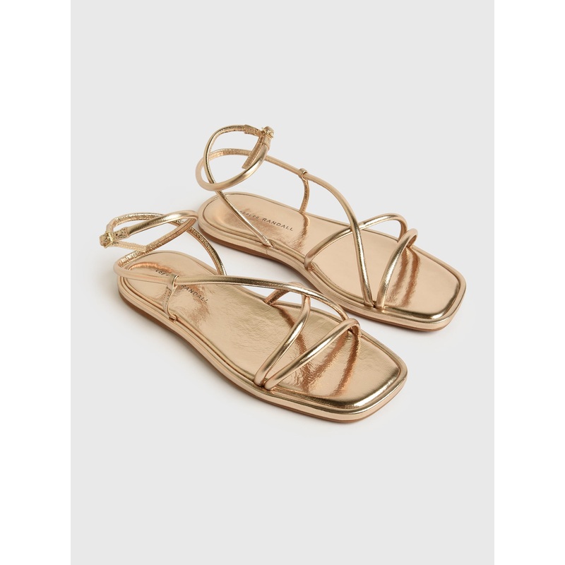 Loeffler Randall Women’s Noor Leather Flat Sandal
