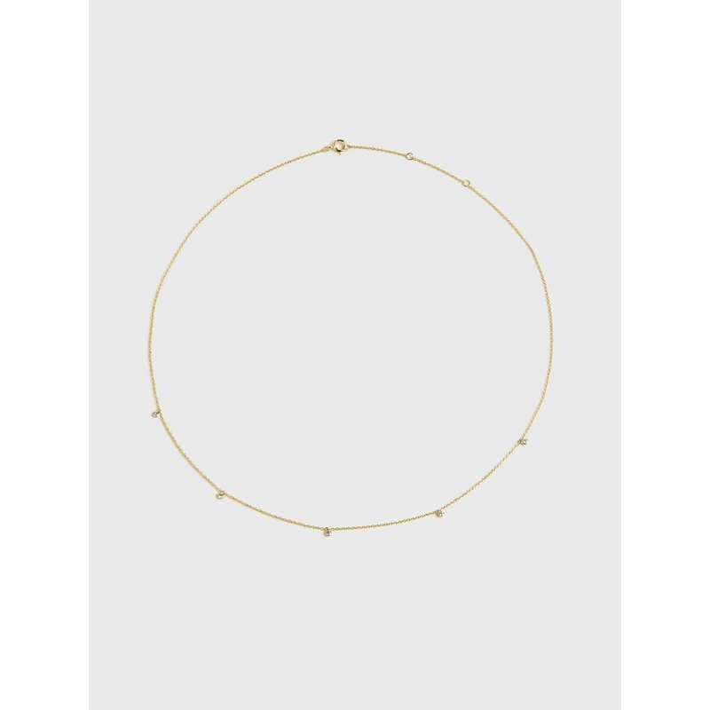 S. Bell Five Diamond Confetti Necklace
