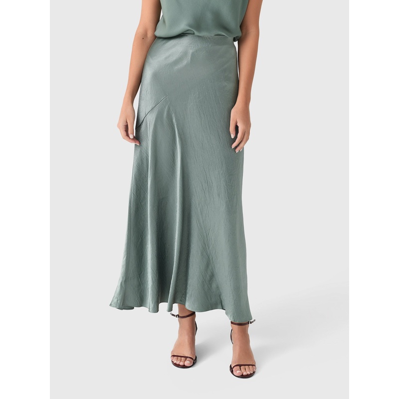 Vince Women’s Paneled Satin Bias Skirt