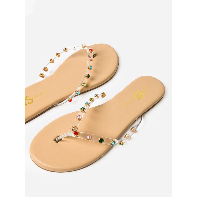 Yosi Samra Women’s Rivington Gem Flip Flop