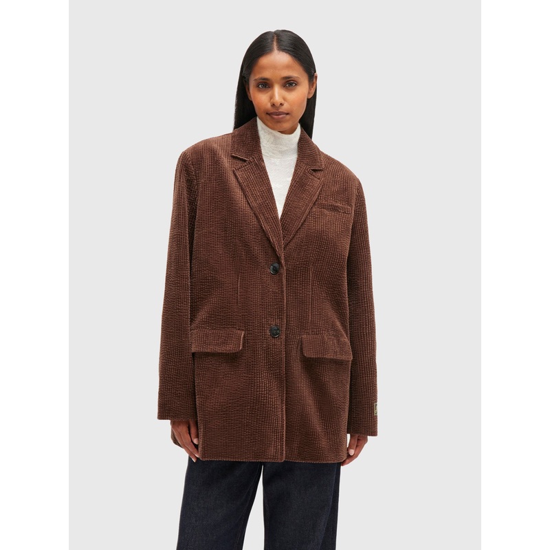 GANNI Women’s Seersucker Corduroy Blazer