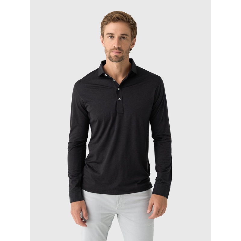 Peter Millar Crown Crafted Men’s Lawrence Long-Sleeve Wool Polo