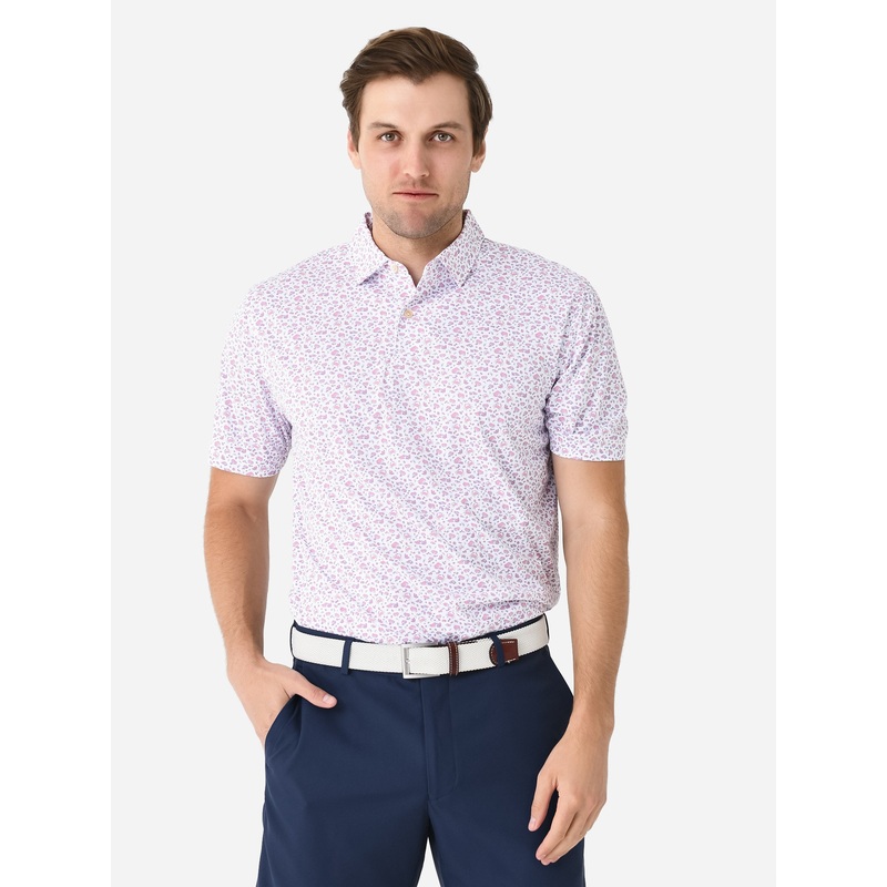 Peter Millar Crown Sport Men’s Featherweight Crabs And Craps Polo