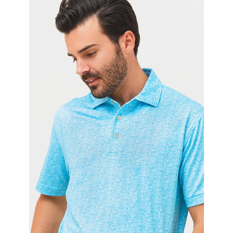 Peter Millar Crown Sport Men’s Vinyl And Whiskey Performance Jersey