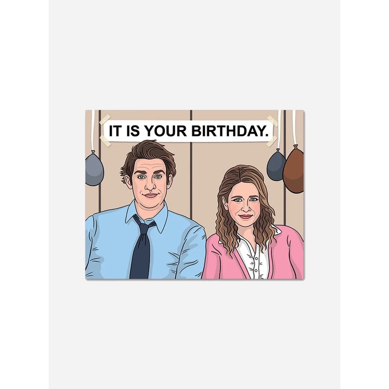 The Found Jim + Pam Birthday Card